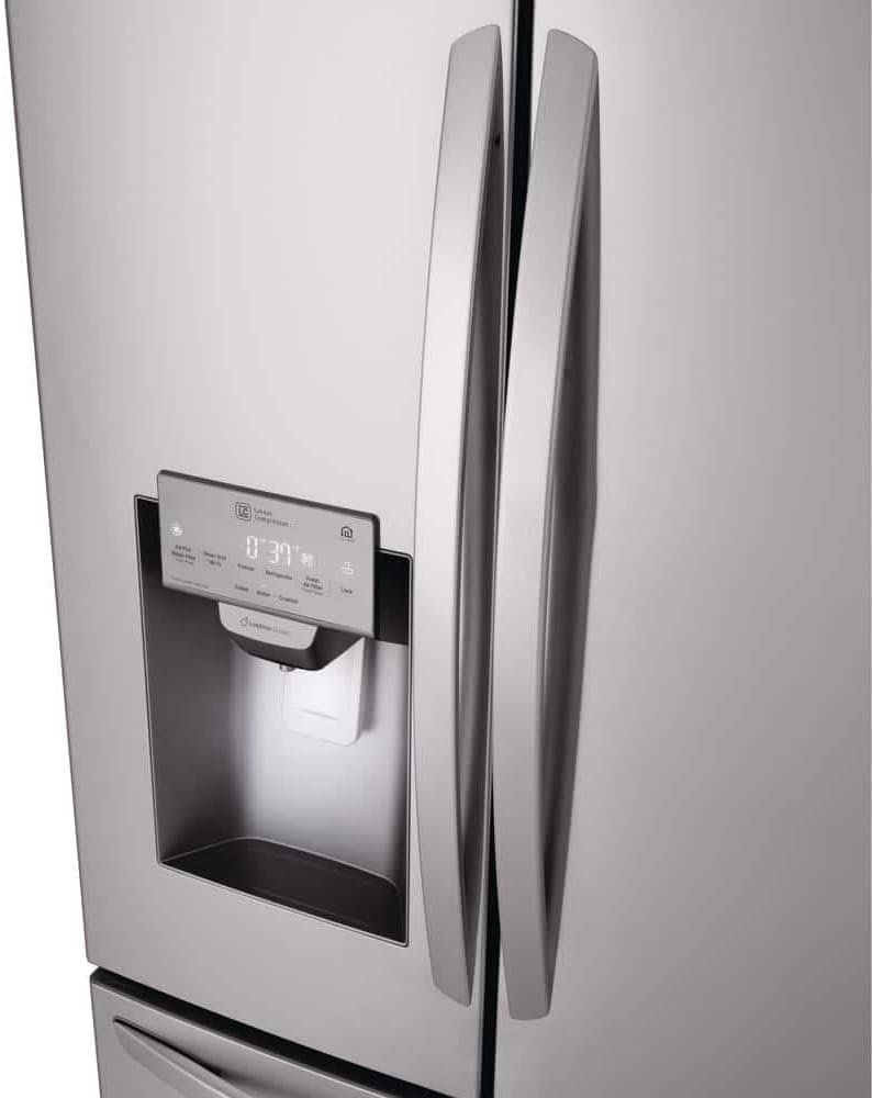 LG LMXS28626S 28 Cu. Ft. Stainless Steel 4-Door French Door Refrigerator - Image 8