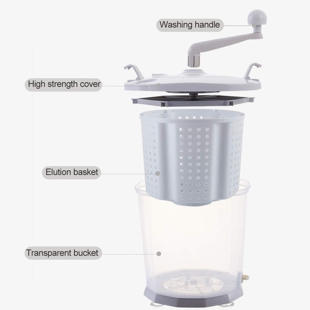 Portable Eco Mini Washing Machine | Hand Cranked Manual Clothes Non-Electric Washing Machine and Spin Dryer,Easy to Use, Suitable for RVs, Camping - Image 5
