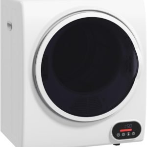 Portable Clothes Dryer, 120V 850W Compact Laundry Dryer with Intelligent Drying, 1.5 cu.ft Stainless Steel Drum, Front Load Electric Dryer for Apartments, Dorms, RVs, White