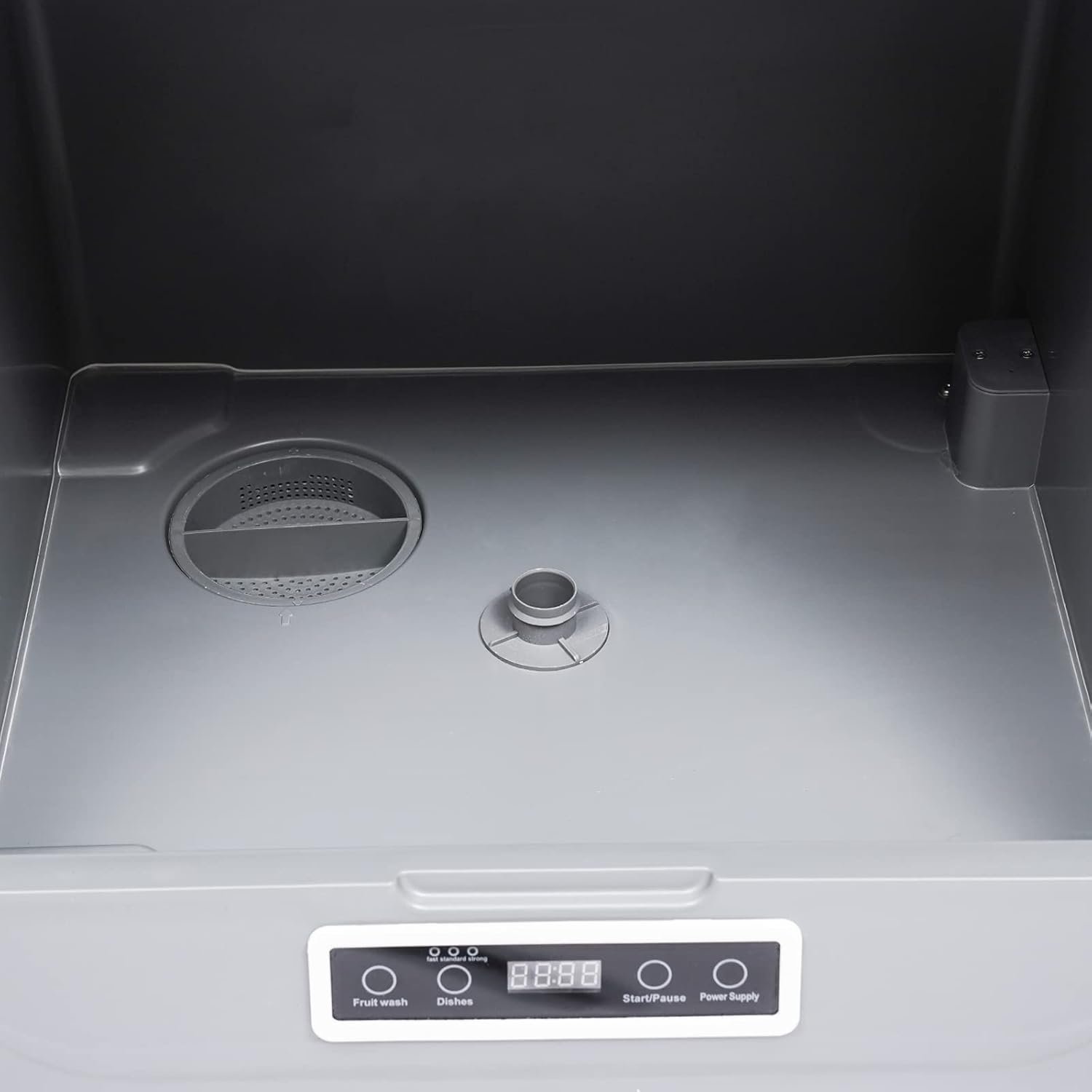 Portable Countertop Dishwasher 110V 1200W Compact Dishwashers with 4 Washing Programs, 55℃-65℃ High-Temperature Washing Kitchen Mini Dishwasher with Air-Dry Function (White) - Image 4
