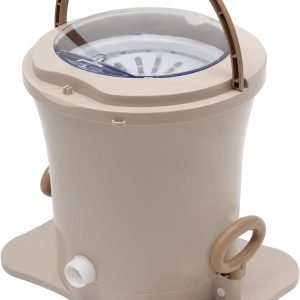 Mini Manual Washing Machine, 2 In 1 Manual Non Electric Washing Machine and Clothes Spin Dryer, 2.4Gal Mini Washing Machine Can be Used In Flats, Motels And Dormitories (Apricot Color)