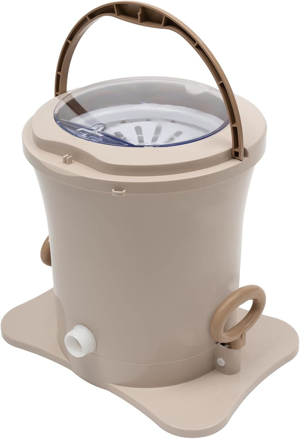 Mini Manual Washing Machine, 2 In 1 Manual Non Electric Washing Machine and Clothes Spin Dryer, 2.4Gal Mini Washing Machine Can be Used In Flats, Motels And Dormitories (Apricot Color)