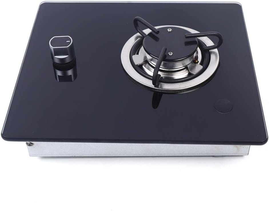 Propane Gas Cooktop Tempered Glass Gas Stove 11.4" Built-in LPG Gas Hob Cooktop Portable Stove with 1 Burner, Auto Ignition Camping 1 Burner LPG for Boat,RV,Apartments,Outdoor - Image 2