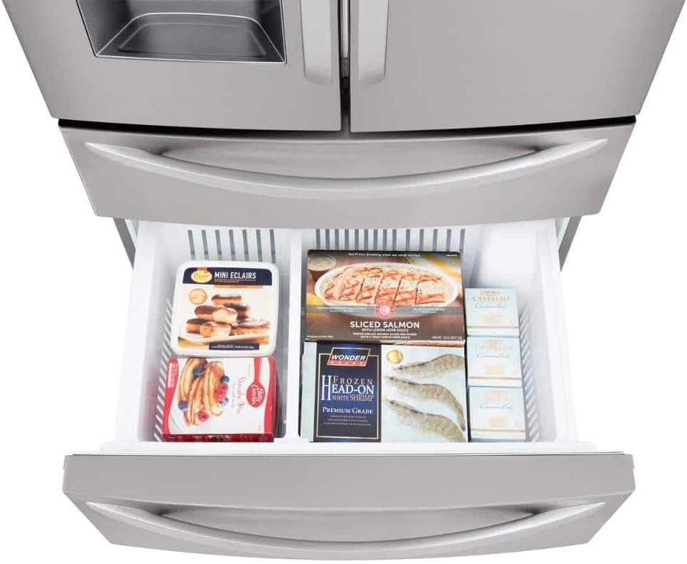 LG LMXS28626S 28 Cu. Ft. Stainless Steel 4-Door French Door Refrigerator - Image 7