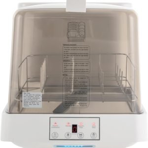 Xuthusman Portable Countertop Dishwasher, Automatic Dishwashing with 6L Built-in Water Tank, Mini See-Through Dishwasher for Apartments, Dorms and RVs