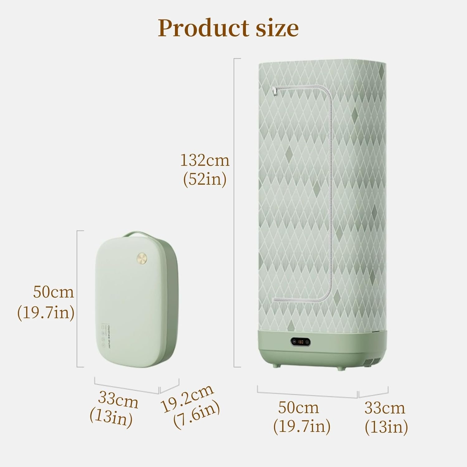 Portable Clothes Dryer,Portable Dryers For Laundry,Portable Dryer For Clothes,Portable Laundry Dryer,with Timer,Foldable,Portable Compact Laundry Clothes Dryer Electric Dryer/Rack for Home green - Image 6