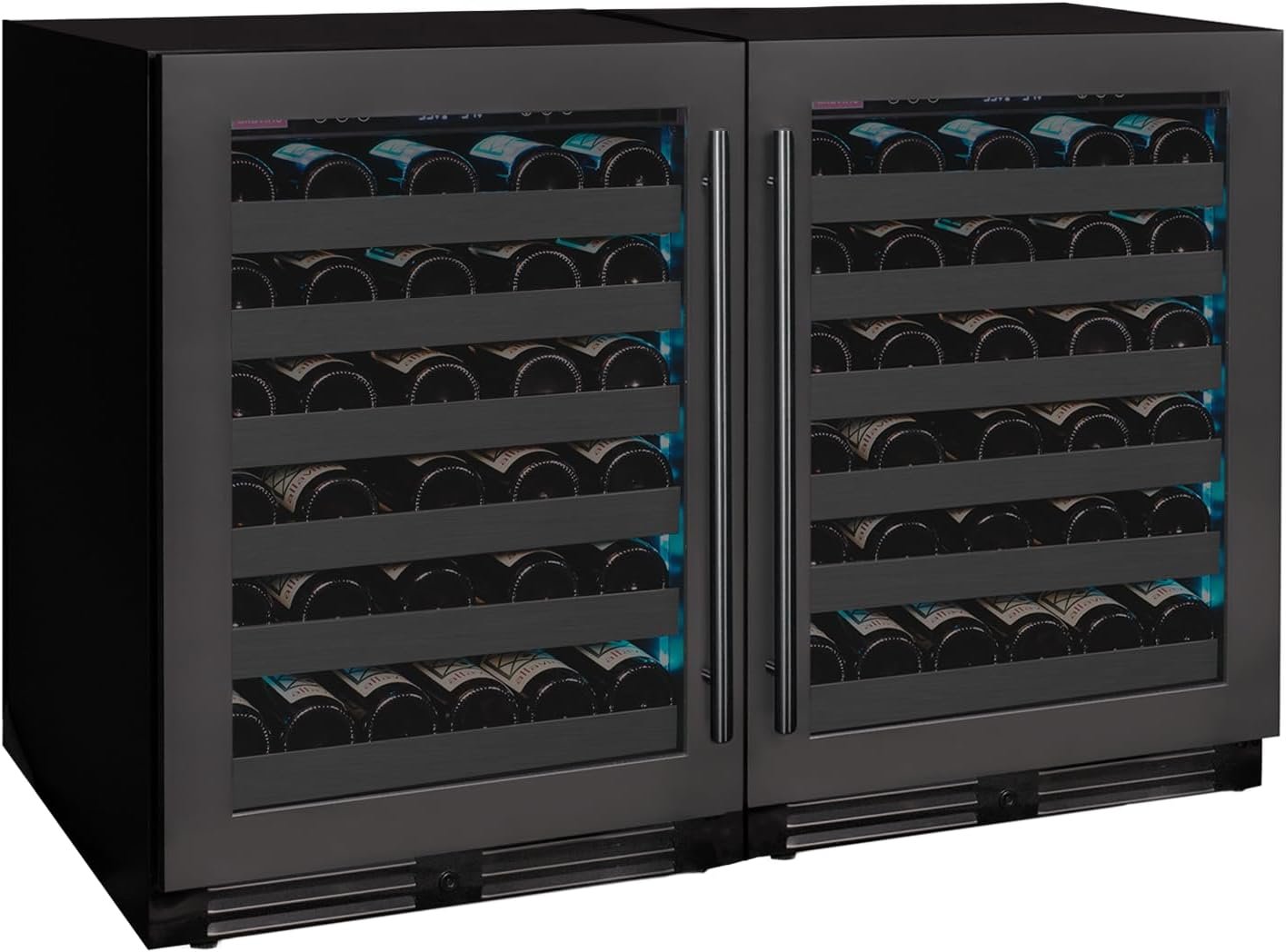 Allavino 2X-BDW5034S-1BS Wine Refrigerator, 2 Zone, French Door (2 Units)