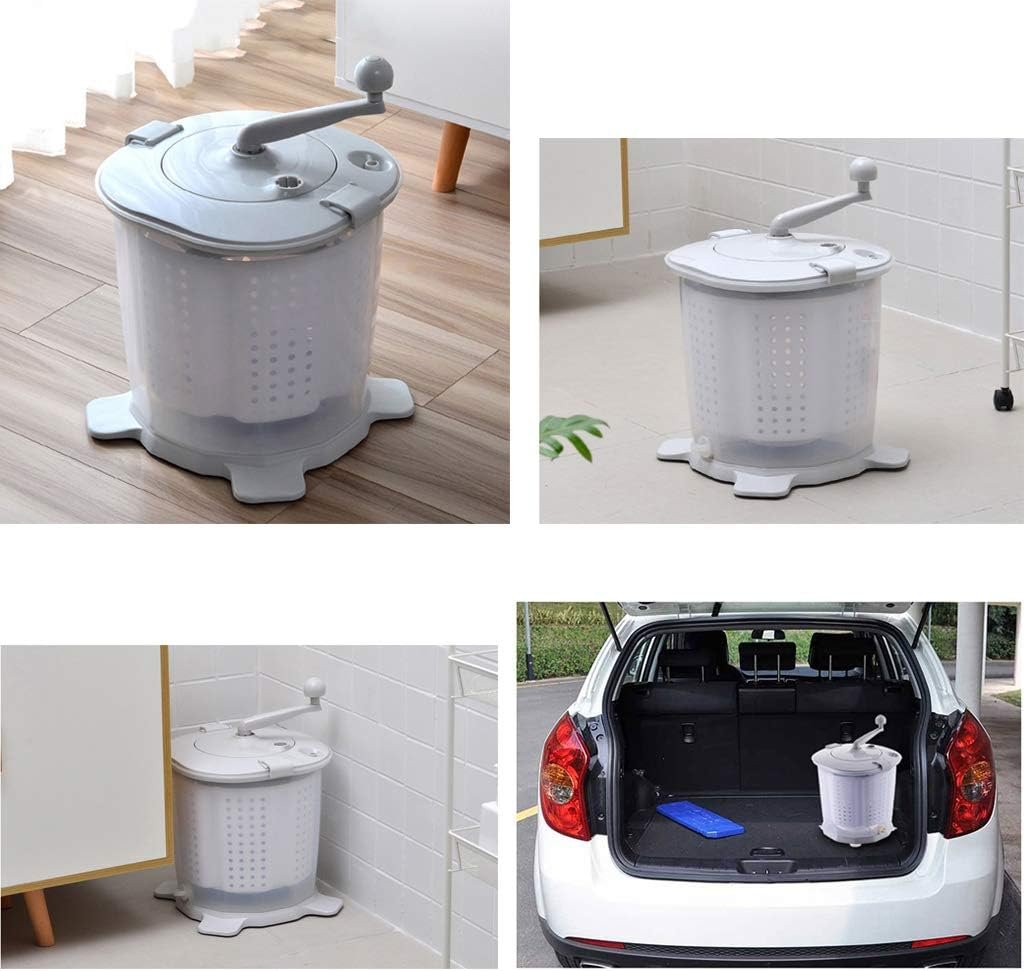Portable Eco Mini Washing Machine | Hand Cranked Manual Clothes Non-Electric Washing Machine and Spin Dryer,Easy to Use, Suitable for RVs, Camping - Image 2