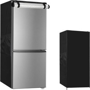 Refrigerator Dust Cover Vertical Refrigerator Protective Cover Refrigerator Waterproof Cover Side Size: 58.5x58.5x142cm