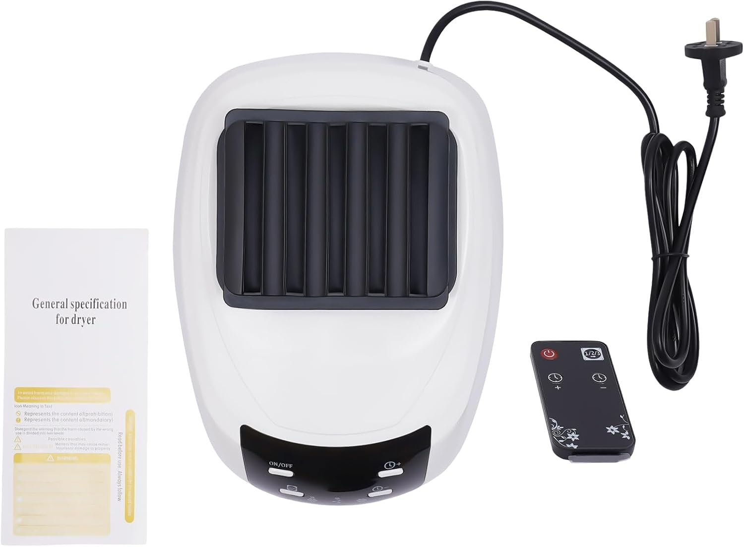 Clothes Dryer, 1200-1500W Power Electric Clothes Dryer Machine with Timer, 2-Tier Laundry Drying Wardrobe with 4pcs Wheels, Foldable Clothes Drying Rack and Dryer for Travel, Apartments, RV, Home - Image 8