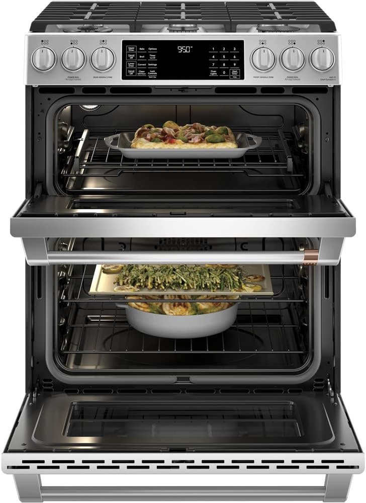 GE C2S950P2MS1 Cafe 30 inch Smart Double-Oven Range With Convection Bundle with Premium 3 YR CPS Enhanced Protection Pack - Image 4