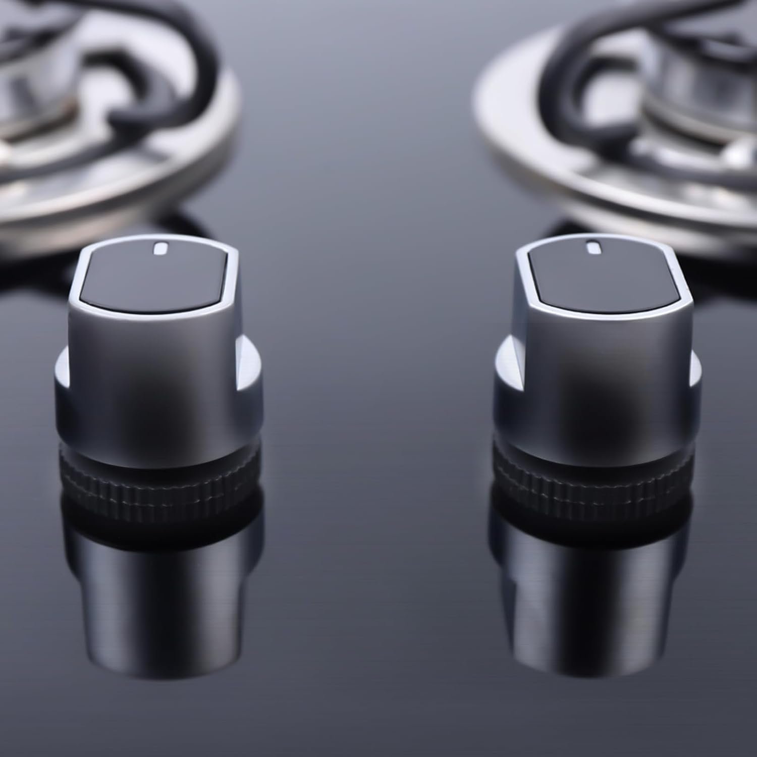 RV Gas Stove, Burner Tempered Glass Gas Cooktop Burner Lpg Gas Stove Hob for Boat Caravan Rv Camper Gas Range Stove Multi-level Fire Adjustment (With Bowl, 2 Burner) - Image 3