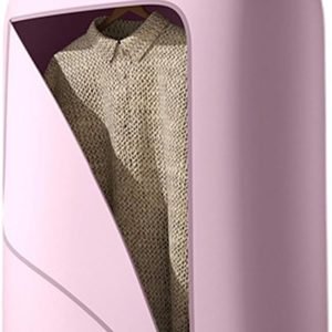 Portable Clothes Dryer, Two Gears Adjustable, 1.5m Power Cord,Foldable Electric Dryer with Dryer Bag for Hotel, Apartments, Dorms, Rvs, Vacation, Camping, Travel,Pink
