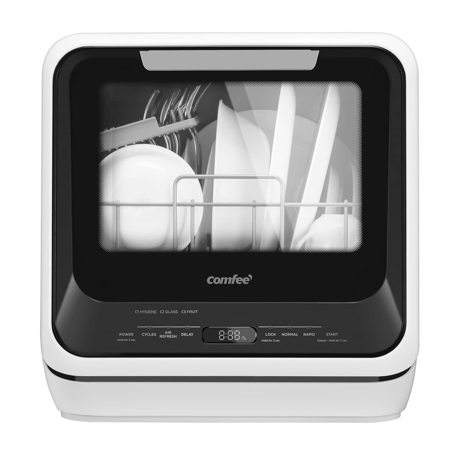 COMFEE' Portable Mini Dishwasher, Washer & Dryer Bundle with Built-in Water Tank, 8 Models, 360° Dual Spray, High-Temp Hygiene Wash - Image 2