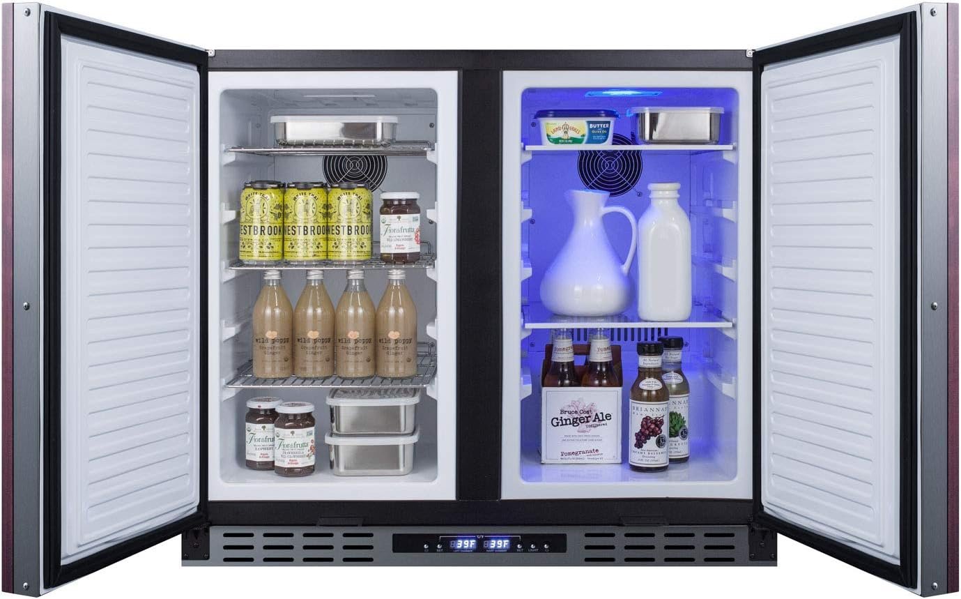 Summit FFRF36IFADA Summit FFRF36ADA 36 Inch Wide 5.8 Cu. Ft. Capacity Side-By-Side Refrigerator-Freezer Combo - ADA Compliant - Image 3