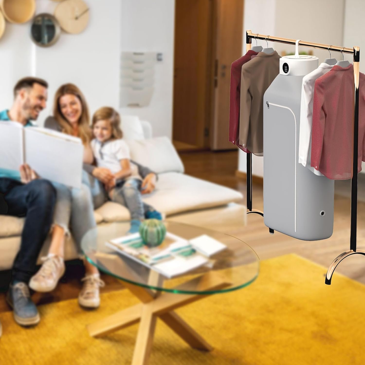 Portable Clothes Dryer, Small Compact Foldable Electric Drying Machine with Dry Bag for Travel,RV, Home,Apartment (wizi01) - Image 8