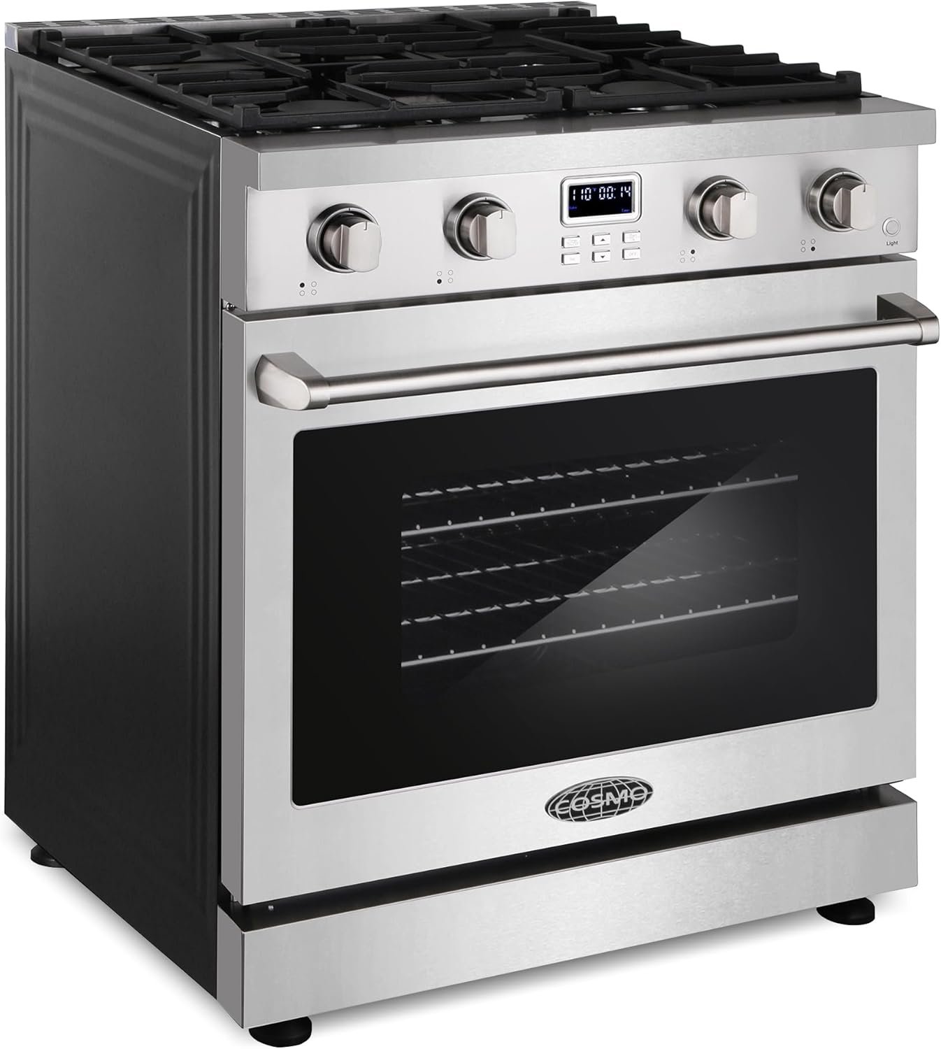 COSMO COS-GRC304KB 30 in. Lumin Collection 4.8 cu. ft Range with 4 Sealed Gas Burners and Convection Oven in Stainless Steel - Image 5