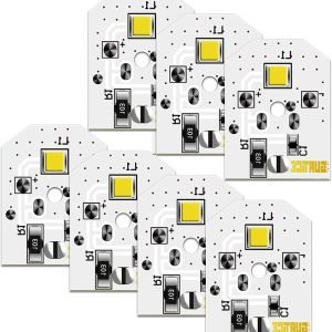 New Upgraded 7 Pack WR55X11132 WR55X25754 LED Light for GE Refrigerator Replace WR55X30602 WR55X26486 PS4704284 3033142 EAP12172918 AP6261806