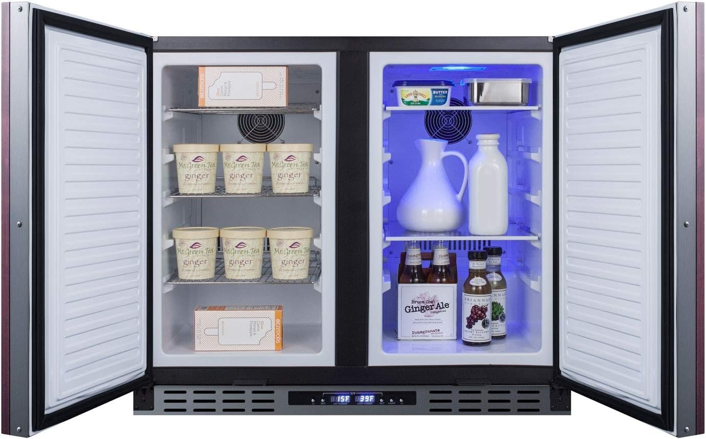 Summit FFRF36IFADA Summit FFRF36ADA 36 Inch Wide 5.8 Cu. Ft. Capacity Side-By-Side Refrigerator-Freezer Combo - ADA Compliant - Image 4