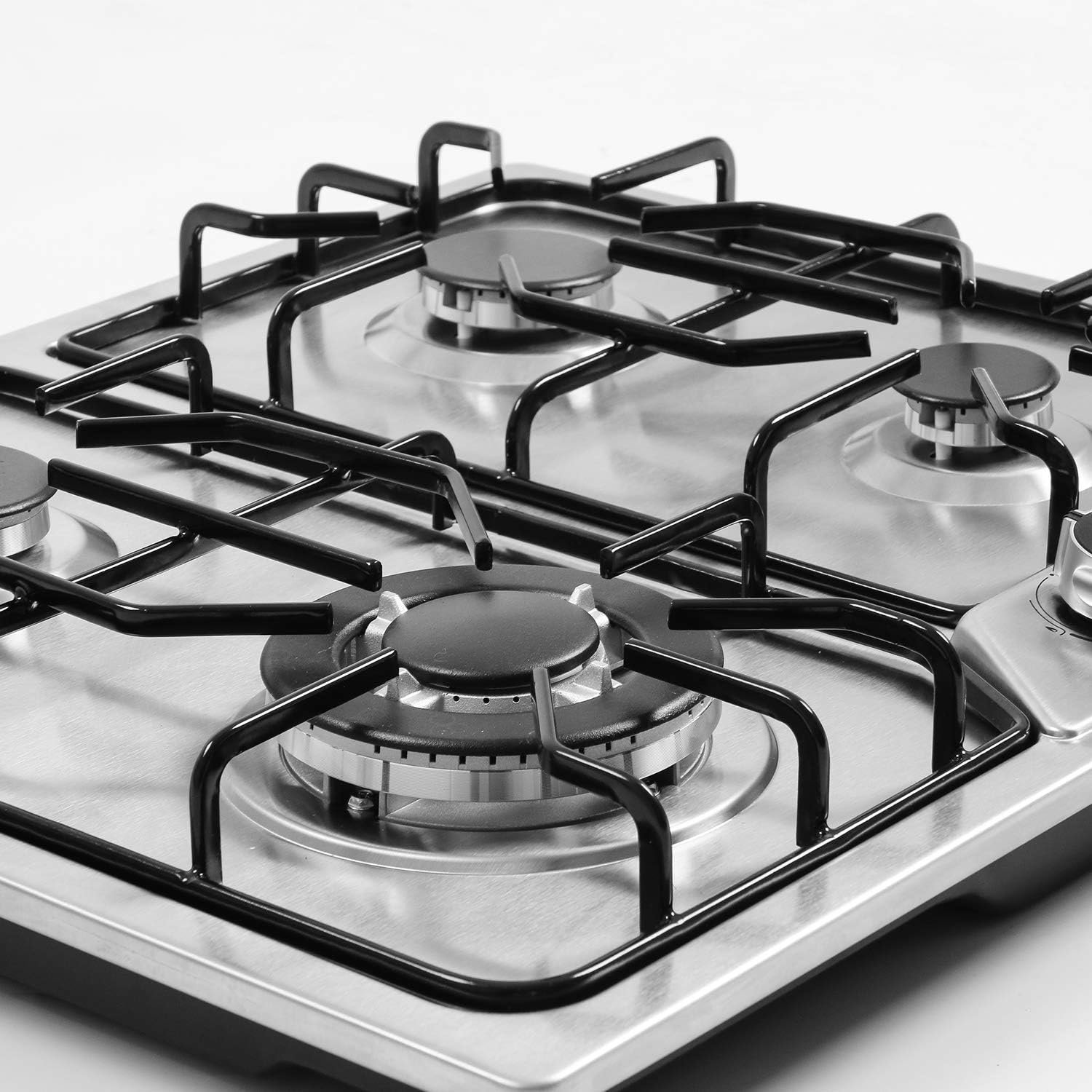 22″x20″ Built in Gas Cooktop 4 Burners Stainless Steel Stove with NG/LPG Conversion Kit Thermocouple Protection and Easy to Clean (20Wx22L) - Image 4