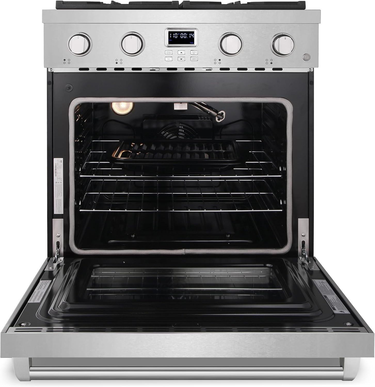 COSMO COS-GRC304KB 30 in. Lumin Collection 4.8 cu. ft Range with 4 Sealed Gas Burners and Convection Oven in Stainless Steel - Image 8
