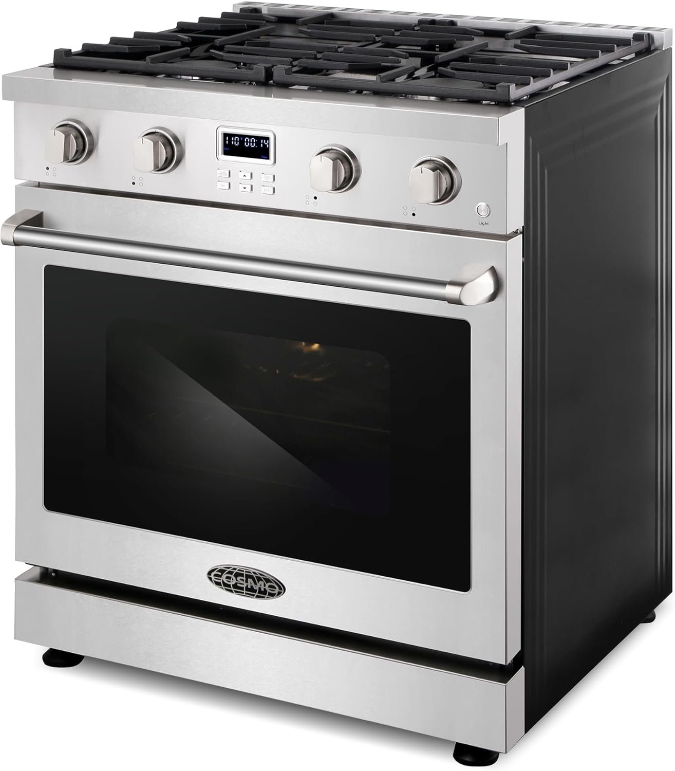 COSMO COS-GRC304KB 30 in. Lumin Collection 4.8 cu. ft Range with 4 Sealed Gas Burners and Convection Oven in Stainless Steel - Image 6