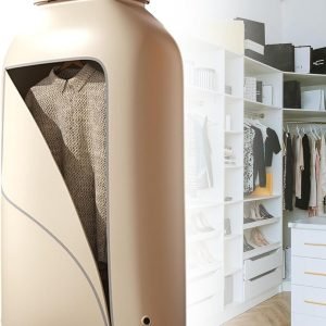 Electric Laundry Dryer, Compact Drying Machine with 1.5m Power Cord, 360° Cycle Drying Desig, Suitable for Drying Shirts, T-Shirts, Shorts, Socks - Foldable Electric Dryer,Beige